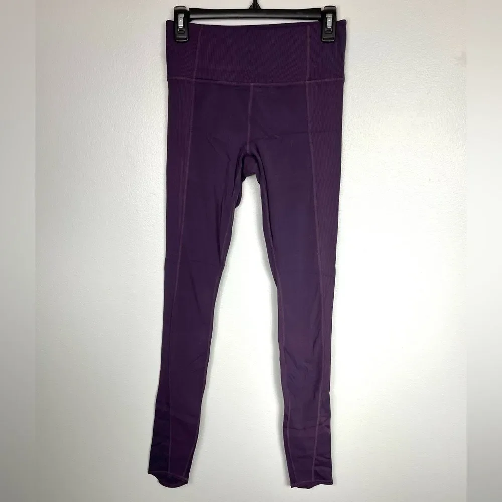ATHLETA Purple Barre Rib Tight Powervita‎ Leggings